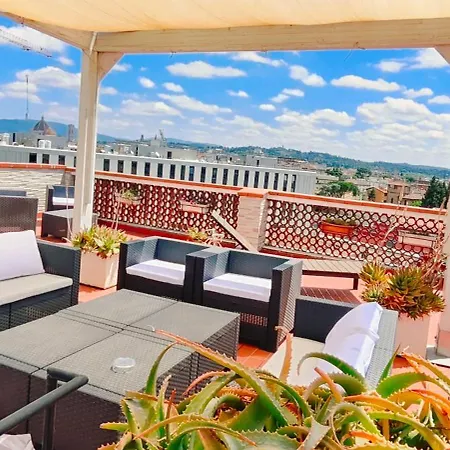 Ferienwohnung Panoramic Luxury Little Penthouse Florenz Exterior foto